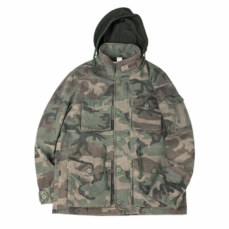 美式复古M65迷彩夹克男军版军迷工装野战军装风衣外套潮